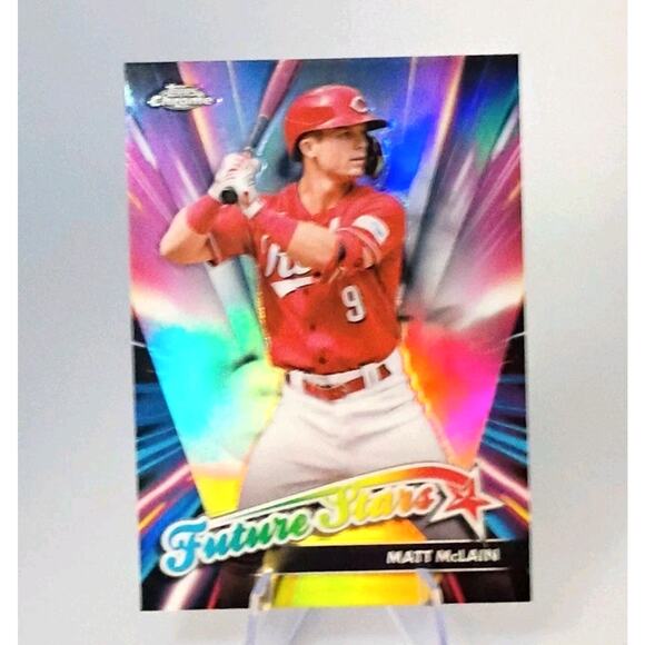 2024 Topps Chrome Update Series - Future Stars Matt McLain #FSU-8 REFRACTOR - Picture 4 of 6